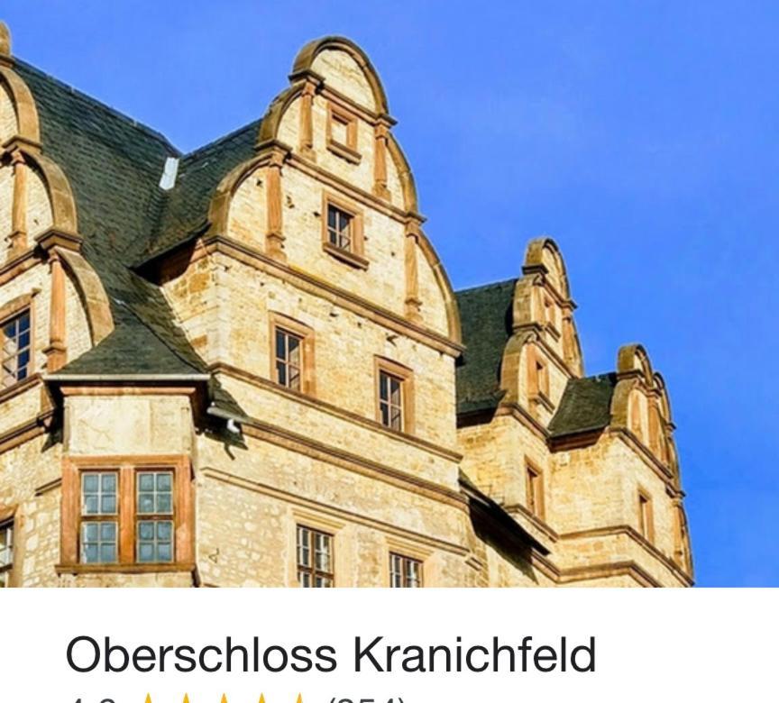 Delux Ferienwohnung Kunstgalerie Und Ilmradweg Kranichfeld Exterior photo
